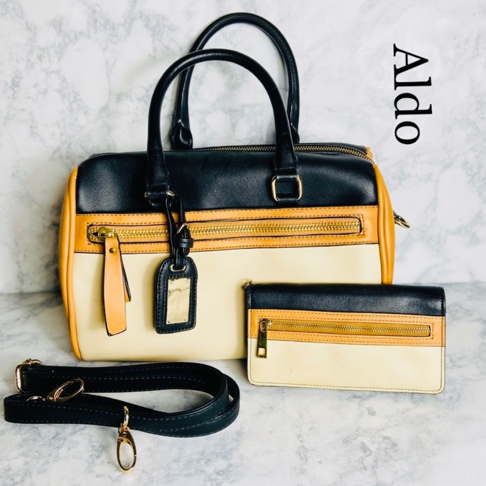 Aldo Crossbody Tote w/matching wallet